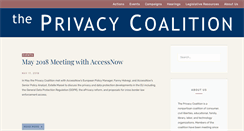 Desktop Screenshot of privacycoalition.org